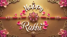 happy rakhi banner background