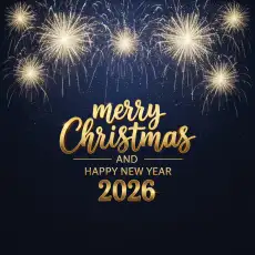 merry christmas and happy new year 2026
