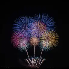 new year fireworks background