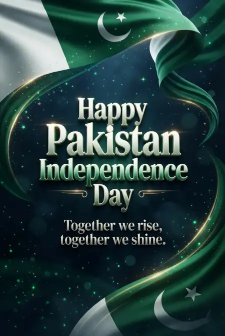 14 August 2026 Pakistan Independence Day Banner - Free Pakistan Independence Day 2026 Download