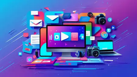 3D Digital Marketing Concept Background - Free Digital Marketing Background Download