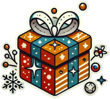 3d gift box png image with transparent background