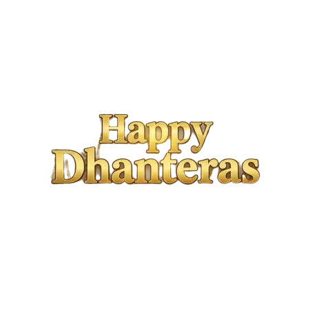 3d Happy Dhanteras Png With Gold Elements - Free Dhanteras Png Download