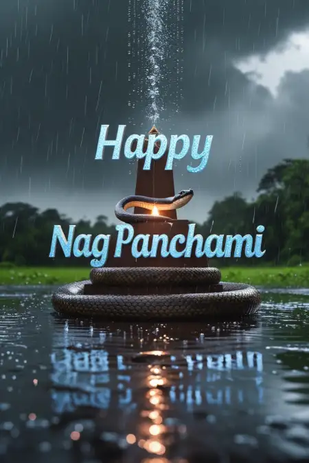 3d Happy Nag Panchami 2025 Text With Image - Free Happy Nag Panchami 2025 Download