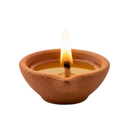 3d Realistic Diya Png Transparent For Diwali Greeting - Free Diya Png Download