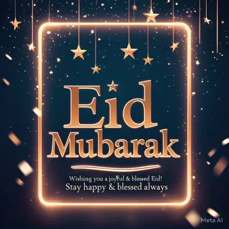 Free Eid Mubarak Wishes For WhatsApp Status Image Download