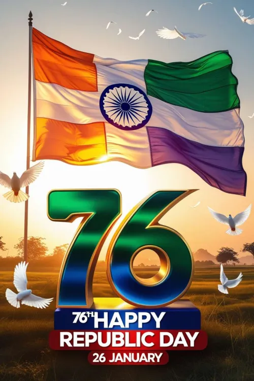 76th happy republic day of india 26 january 2025 wishes