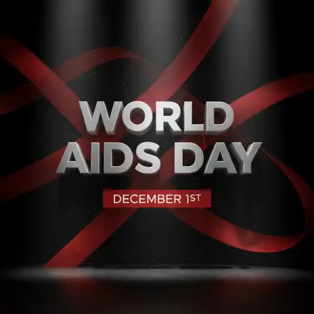 Free World AIDS Day HIV Awareness Facts 2025 PNG Image Download