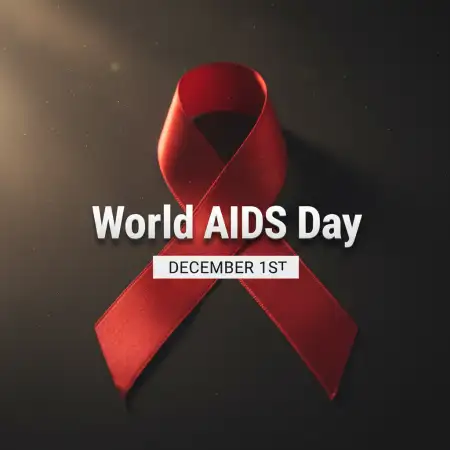 Free World AIDS Day Red Ribbon Meaning PNG Image Download