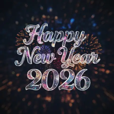 Free A4 New Year Greeting Card 2026 Background Download