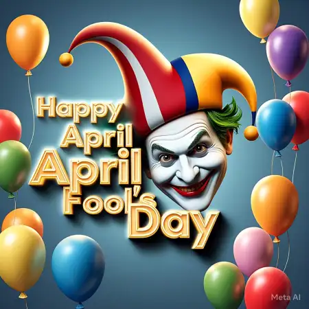Free Cute April Fools Day Wish Card Image Download