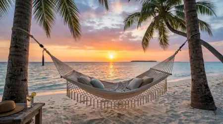 Aesthetic Summer Wallpaper With Beach Chair - Free Summer Aesthetic Wallpaper Download