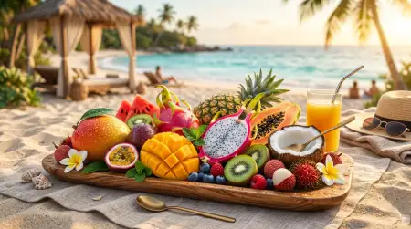 Aesthetic Summer Wallpaper With Fruits - Free Summer Aesthetic Wallpaper Download