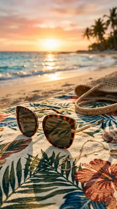 Aesthetic Summer Wallpaper With Sunglasses - Free Summer Aesthetic Wallpaper Download