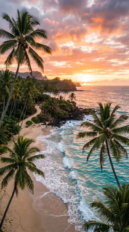 Aesthetic Tropical Beach Wallpaper For Summer - Free Summer Aesthetic Wallpaper Download