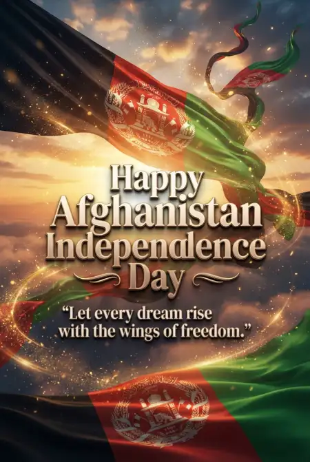 Afghan Independence Day 2026 Digital Poster - Free Afghan Independence Day 2026 Download