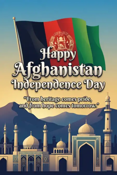 Afghan Independence Day 2026 Wishes Images - Free Afghan Independence Day 2026 Download
