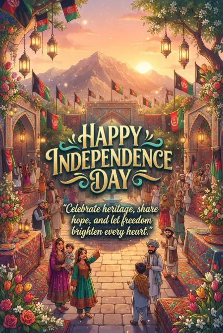 Afghanistan Independence Day 2026 Cartoon Images - Free Afghan Independence Day 2026 Download