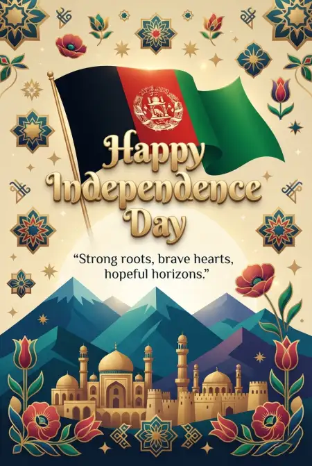 Afghanistan Independence Day 2026 Modern Greeting Design - Free Afghan Independence Day 2026 Download