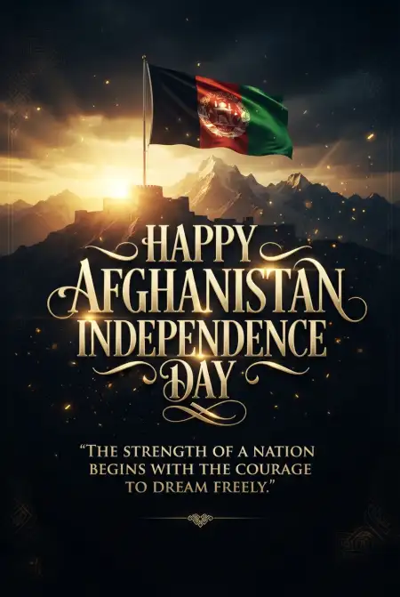 Afghanistan Independence Day 2026 Poster Download - Free Afghan Independence Day 2026 Download