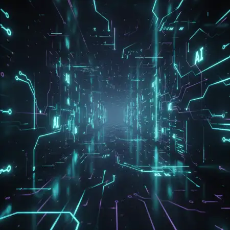 Ai Business Background Data Flow Concept - Free Ai Business Background Download