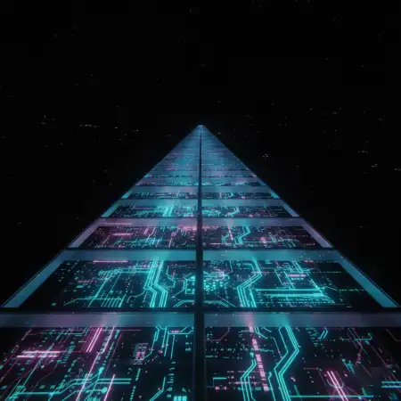 Ai Business Background With Tech Grid - Free Ai Business Background Download