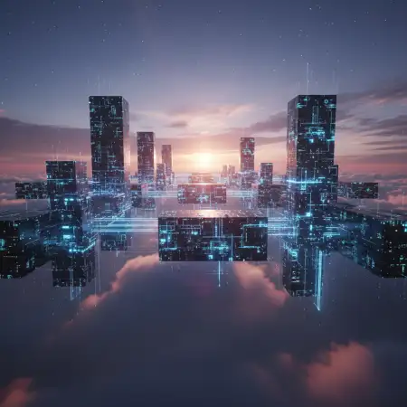 Ai Business Background With Virtual Interface - Free Ai Business Background Download