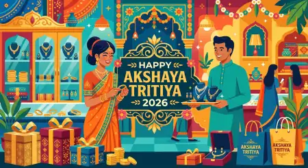 Akshaya Tritiya 2026 Wishes Ecommerce Banner - Free Akshaya Tritiya 2026 Wishes Download