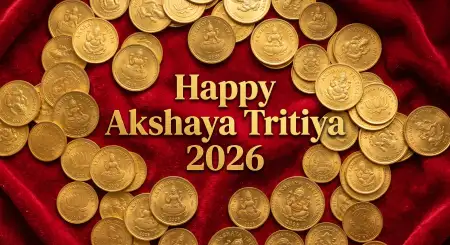 Akshaya Tritiya 2026 Wishes Gold Background - Free Akshaya Tritiya 2026 Wishes Download