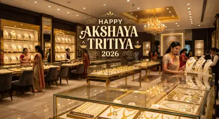 Akshaya Tritiya 2026 Wishes Shop Advertisement - Free Akshaya Tritiya 2026 Wishes Download