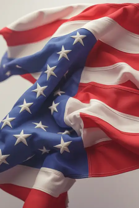 American Flag Background With Freedom Text - Free Background Download