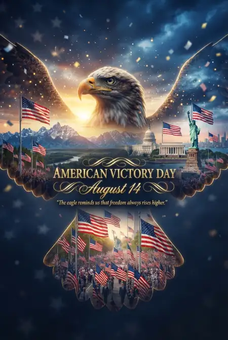 Free American Victory Day Eagle Artwork Image Download