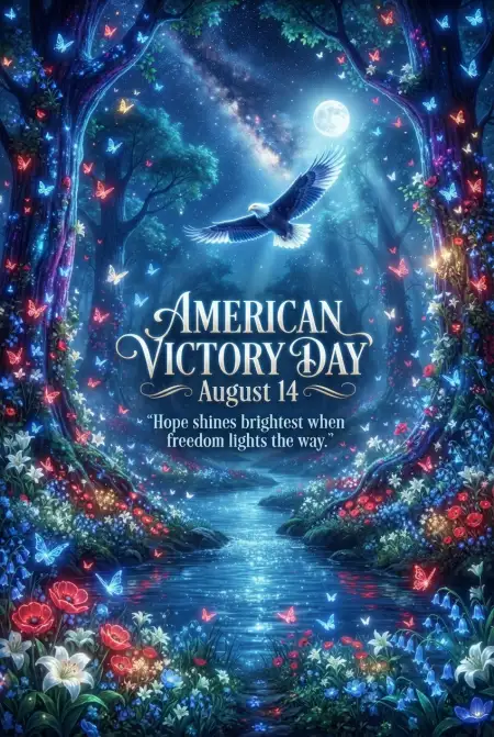 Free American Victory Day Festive Design Image Download