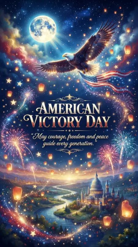 Free American Victory Day Mobile Wallpaper Image Download