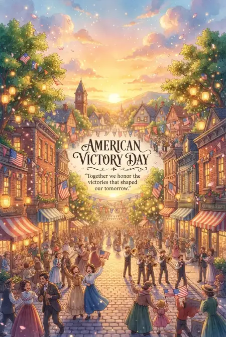 Free American Victory Day National Celebration Image Download