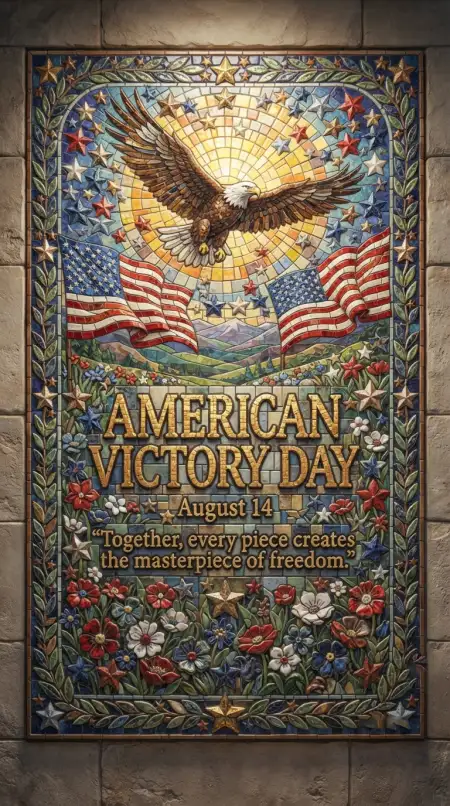Free American Victory Day Poster Image Download