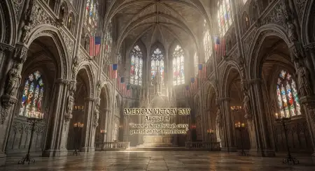 Free American Victory Day Presentation Image Download