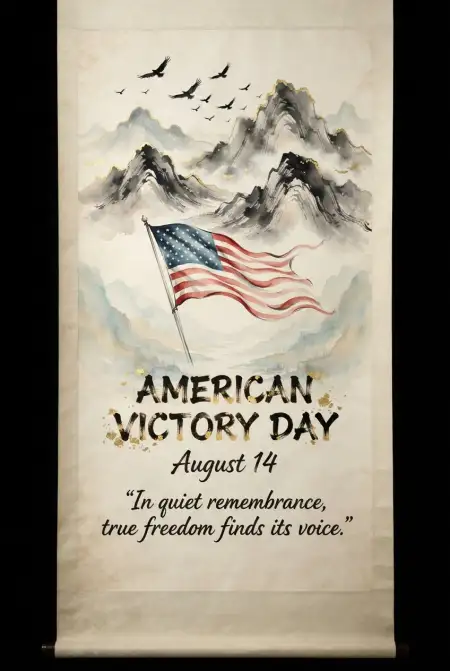 Free American Victory Day Printable Banner Image Download