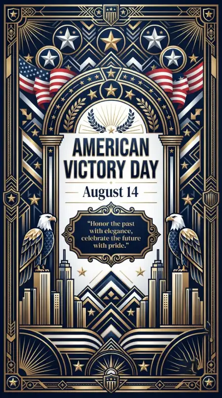 Free American Victory Day Printable Poster Image Download