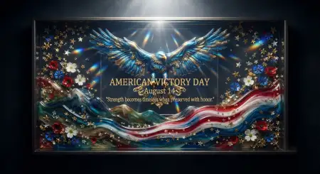 Free American Victory Day Tribute Banner Image Download