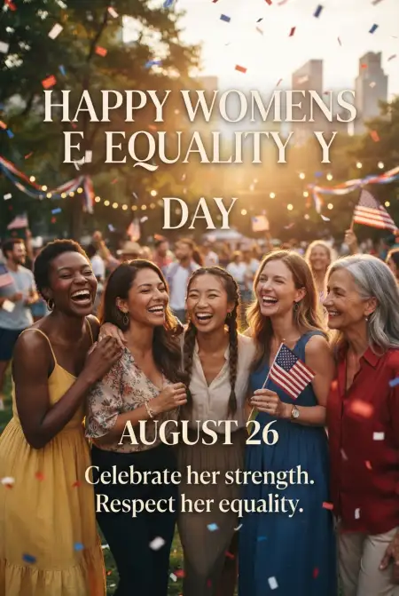 American Womens Equality Day 2026 Greetings - Free American Womens Equality Day 2026 Download