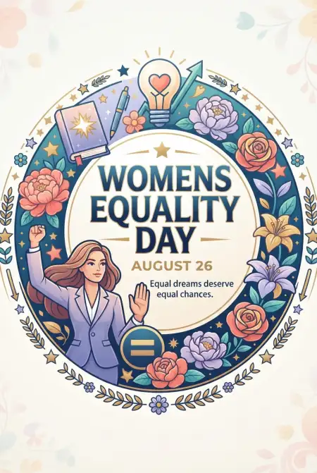 American Womens Equality Day 2026 Whatsapp Status - Free American Womens Equality Day 2026 Download