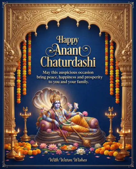 anant chaturdashi 2026 facebook wishes images for sharing - Anant Chaturdashi Wishes 2026 Images Hd