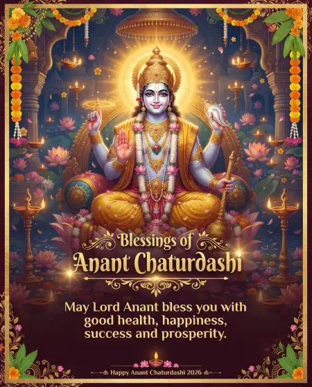 anant chaturdashi blessing wishes 2026 - Devotional Anant Chaturdashi Wishes 2026