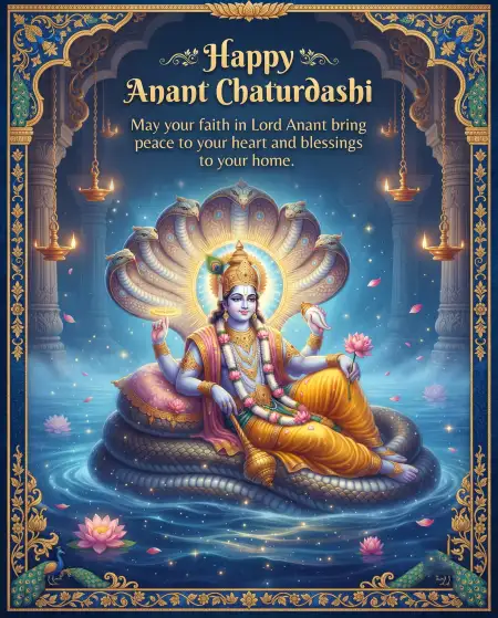 anant chaturdashi greeting card 2026