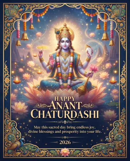 anant chaturdashi wishes full hd images 2026 - Devotional Anant Chaturdashi Wishes 2026