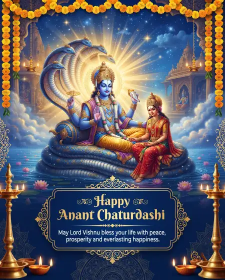 anant chaturdashi wishes with lord vishnu image 2026