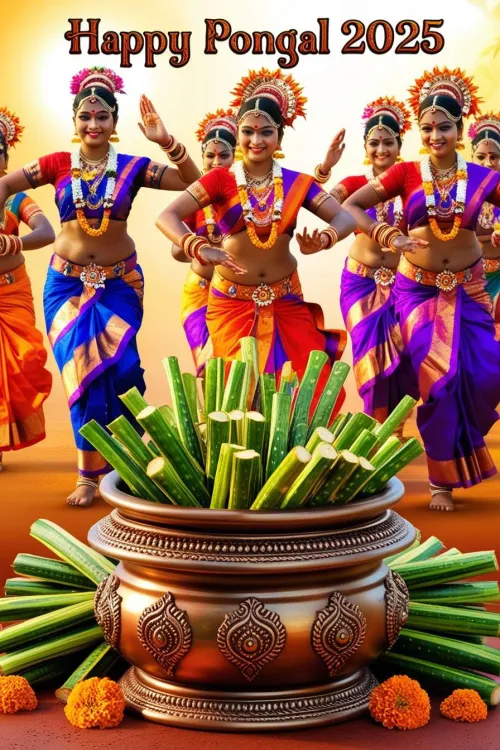 animated happy pongal greetings 2025 gifs