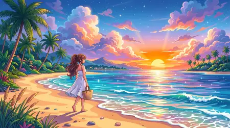 Anime Style Summer Aesthetic Wallpaper Hd - Free Summer Aesthetic Wallpaper Download