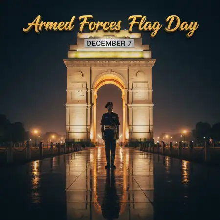 Free Armed Forces Flag Day Celebration Poster 2025 Background Download